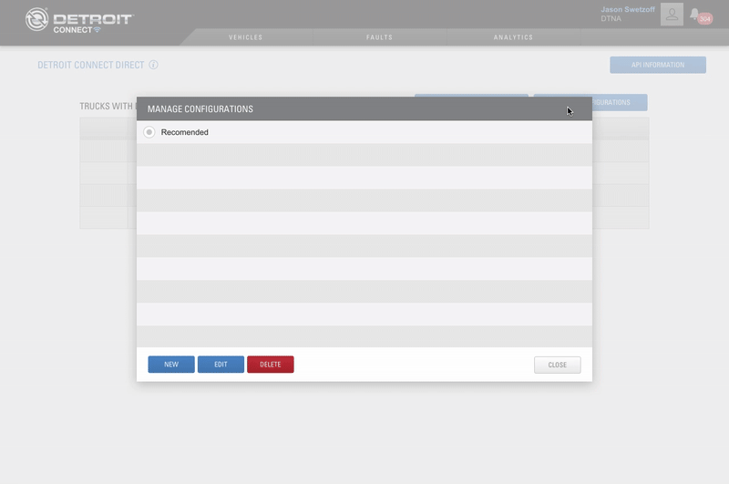 Animated demonstration of smooth interface transitions showing data configuration panels sliding in and out with fade effects